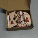 Maitys 21 Pcs Valentine's Day Tiered Tray Decor Set Valentines Heart Rose Arrow Romantic Wood Sign Rustic Farmhouse Sweet Wooden Tabletop Sign Tray Centerpieces for Valentine Day Party Favor Gifts