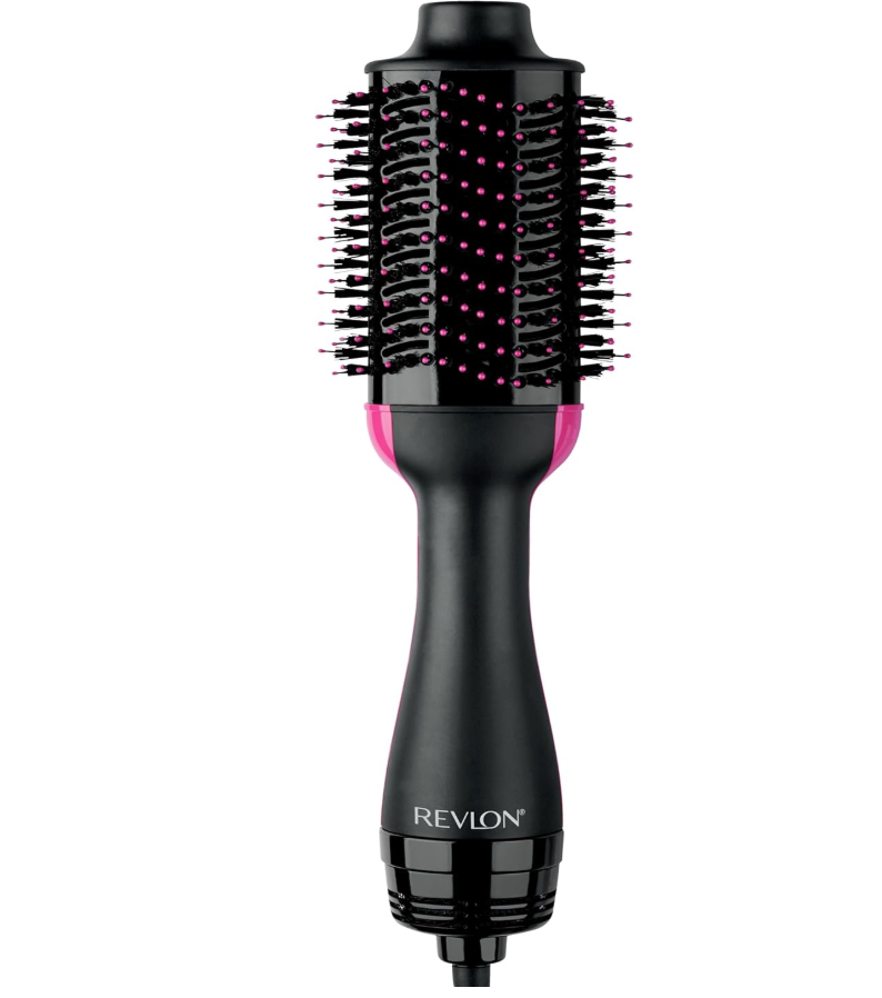 REVLON OneStep Volumizer Hair Dryer and Styler – Easy SalonStyle Blowouts – Less Frizz, More Shine, and Reduced Heat Damage, for All Hair Types and Lengths (Black)