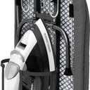 Tabletop Ironing Board with Iron Holder, RAINHOL Small Folding Ironing Board with Cover and Pad, Portable Compact Mini Iron Table for Home & Travel, Black