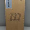 3 Tier Foldable Storage Shelf with Wheels, Heavy Duty Garage Shelving Unit Loads 550 LBS, Metal Steel Collapsible Shelves, Rolling Standing Utility Rack for Kitchen, Pantry, Office, White