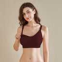 Nursing Bras for Breastfeeding 3 Pack Seamless Maternity Bras Pregnancy Sleep Bralette with Extra Bra Extenders and Clips (S)