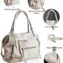 Women's Large Tote Bag City Tote Bag Purse with Zipper Women Vegan Leather Hobo Handbags with Adjustable Strap