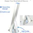 Boat Trailer Winch Stand with U-Bolts,4mm Hot-Dip Galvanized Steel