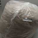 Round Pouf Ottoman for Living Room 20"x15" Bean Bag Ottoman Soft Top Comfortable Small Foot Stool Foot Rest Pouf Brown Tall Footstool Ottomans Round Hassock Boho Furniture Floor Poufs for Sitting