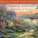 Thomas Kinkade Special Collector's Edition 2025 Deluxe Wall Calendar with Print: Celebration of Seasons
