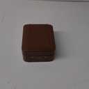 KAMIER Watch Case with Combination Lock - 4 Watch Storage and Jewelry Organizer - Watch Travel Case for Ring and Watch Storage, PU Leather Travel Watch Case, Ideal for Gift (With Gift Box), Brown