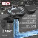 WEBANG 6 Inch Square Shower Drain Black Floor Drain with Flange Reversible 2-in-1 Cover Tile Insert Grate Removable SUS304 Stainless Steel CUPC Certified Matte Black