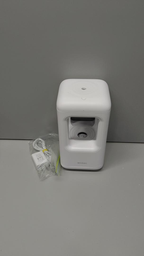 600ml Small Humidifier White  with Anti Gravity Water Flow Visual Effect, Provides Even Humidity for Indoor Plants, Bedroom & Desk, Quiet Portable Operation