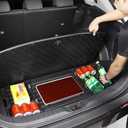 For 2019-2025 Toyota RAV4 Trunk Hidden Storage Box, SUV Insert Cargo Rear Hatch Organizer, Extra Space fits RAV4 LE XLE XSE TRD Hybrid Under Cargo Floor Storage Accessories