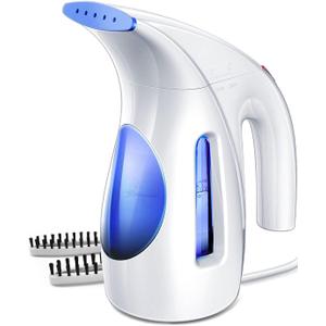 HiLIFE Steamer for Clothes, Portable Handheld Design, 240ml Big Capacity, 700W, Strong Penetrating Steam, Removes Wrinkle, for Home, Office(ONLY FOR 120V) (Blue)