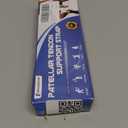 Healrecux Patellar Tendon Support Strap, Silicone Patella Knee Strap, NonSlip Patella Band Knee Brace for Jumpers Knee, Tendonitis, Basketball, Volleyball  White 1 Pack