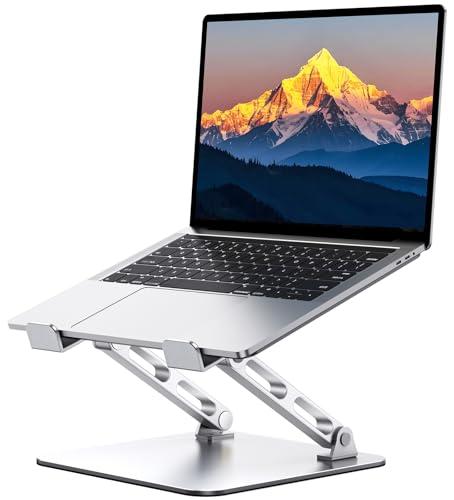 RIWUCT Laptop Stand for Desk Adjustable Height, Ergonomic Laptop Riser Holder with Dual-bar Support, Portable Computer Notebook Stand for MacBook Air Pro, Dell XPS, HP (10-16")