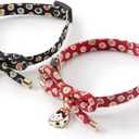 Necoichi Zen Hariko Charm Cat Collar (Black)