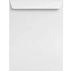 LUXPaper 9 x 12 Open End Envelopes | Bright White | 28lb. Text | 50 Qty