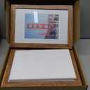 iRahmen 8x12 Picture Frame Set of 4 with High Definition Real Glass, Display 6x8 Pictures with Mat or 8 x 12 Without Mat, Rustic Brown Wood Photo Frames for Tabletop and Wall Mounting