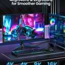 Silkland 54Gbps DisplayPort Cable 2.1 [VESA Certified], DP 2.1 Cable [16K30Hz, 8K120Hz, 4K240Hz 165Hz 144Hz] HDR, HDCP DSC 1.2a, Compatible FreeSync G-Sync Gaming Monitor 5090 7900XTX, 6.6FT