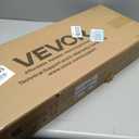 VEVOR Aerobic Exercise Step Platform, 28-Inch Workout Aerobic Stepper, Height Adjustable Fitness Training Step Deck Trainer with 4 Risers, Non-Slip Surface Bench for Home Gym Cardio Strength