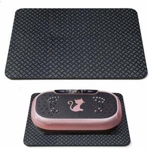 Upgraded Double-Sided Non-Slip Surface Mat for Vibration Plate Machine - Anti Vibration Pad & Exercise Mat for Most Vibration Platform Machines, Reduce Noise Accessories, Protect Floors & Carpet