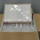 Clear Storage Bins with Lids - 4 Tier Plastic Bins with Wheels, Stackable Storage Bin, Closet Organizers Box for Bedroom, Living Room, 23 QT Folding Box with Magnetic door (White)