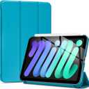 ProCase Smart Case for iPad mini 7 A17 Pro 2024/iPad Mini 6 2021 8.3 Inch iPad mini 7th/6th Gen, Hard Back Cover for iPad mini 8.3" 7th Gen A2995/A2996/A2993/6th Gen A2567 A2568 A2569 -Teal