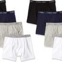 Calvin Klein Boys' Underwear Eight Pack Boxer Briefs Basics Value Pack (Medium)