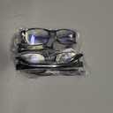 Gaoye Professional Reading Glasses for All Day - Computer Readers with Blue Light Protection - Value Pack (B1-5 Pack Light Black) +2.00