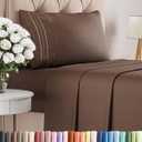 Twin Size 3 Piece Sheet Set - Comfy Breathable & Cooling Bed Sheets Set - Hotel Luxury Bedding for Women, Men, Kids, Teens, Boys & Girls - Deep Pockets, Ultra-Soft and Wrinkle Free - Oeko-Tex - Brown