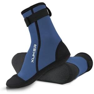XUKER Neoprene Water Socks 3mm, Sand Proof Beach Volleyball Socks Diving Socks for Outdoor Water Sports, S