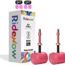2 Pack RideNow TPU Inner Tubes 700C x 18-32C / 32-47C with 45mm/65mm/85mm Metal Presta Valve, Removable Valve Cores for All Road or Gravel Bike (Include Bike Tube Patch Repair Kit)