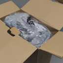 CAROMIO 4 Massaging Heating Pad for Back Pain Relief, Neck and Shoulders Electric Heating Pads Large Size, Full Body Back Heat Mat with Auto Shut Off, 3 Heat Levels & 3 Massage Modes (Grey, 35"x24")