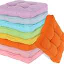 Gerrii 8 Pieces Floor Cushions for Kids Classroom Flexible Floor Seating Cushions Floor Pillows for Home School Kindergarten Daycare Nursery(Bright Color,Square)