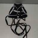 rabbitgoo Cat Harness and Leash Set for Walking Escape Proof, Adjustable Soft Kittens Vest with Reflective Strip for Cats, Comfortable Outdoor Vest, Black, Size M