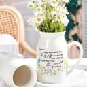 Thank You Gifts for Women, Leaving Gift for Colleagues, Coworkers Friends, Retirement Gift for Woman Teachers 5” Flower Vase for Flower