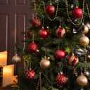 Valery Madelyn Christmas Ornaments Set, 30ct 2 Inches Red and Gold Shatterproof Christmas Tree Decorations Ball Ornaments Bulk, Luxury Hanging Ornaments for Xmas Holiday Party Decor