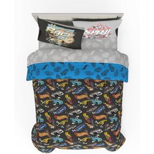 Franco Hot Wheels Kids Bedding Super Soft Comforter and Sheet Set with Sham, 7 Piece Full Size