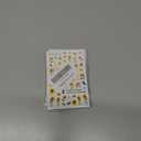 2 x 8 Sheets Sunflower Nail Art Stickers 3D Self-Adhesive Cute Yellow Bee Butterfly Spring Summer Sunshine Floral Design Small Daisy Flowers Nails Decals for Women Girls Summer Manicure Decoration