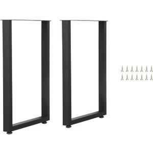 Bar Height Table Legs 40 Inch, Counter Height Table Legs, Heavy Duty Metal Legs for Table, Home DIY Furniture Legs, Set of 2 (55cm Width, Rectangular)
