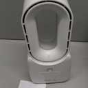 let'me Desk Fan, Portable Bladeless Fan 11.8 inch Small Personal Cooling Fan with 5 Colors Touch Control LED Light, Quiet Table Fan for Office, Home, Bedroom (WHITE)