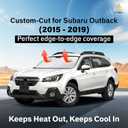 EcoNour Windshield Sunshade Compatible for Subaru Outback 2015-2017 2018 2019, Sun Visor for Front Windshield & Window Sun Shade Cover, UV Heat Blocker & Protector, Car Accessories