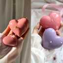 3 Pcs Heart Shaped Molds Silicone Making Candy Chocolate Cookie Decor Cake Candle Soap Mold for Valentine Day Anniversary Decor