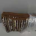 Kitchen Rugs Sets of 2-Non Slip Kitchen Mats for Floor-Thick Stain Resistant Vintage Kitchen Floor Mat Runner Carpet for Hallways Entryway Laundry Room Washable Brown 22"x59"+20"x32"