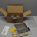 Solar Outdoor Lights, 10 Pack Waterproof Stainless Steel Solar Stake Lights for Pathway Garden Yard Path Walkway Driveway Lawn Patio Outside Decor, Cool White