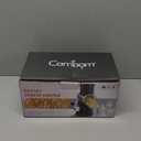 Cambom Rotary Cheese Grater Hand Crank Cheese Shredder for Fresh Cheese, Vegetable, Nuts,Non-slip Suction Base, Three Blades, Black