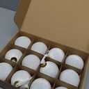 12 Pack Velvet Christmas Ball Ornaments Large Flocked Christmas Tree Hanging Ornaments Shatterproof Flocked Decorative Balls for Xmas Tree Decorations (White, 3.15inch)