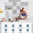 Soundproof Wall Panels, Kuchoow Acoustic Panels Sound Absorbing, 18 Pack High Density Sound Proof Panels for Walls Self Adhesive, Honeycomb Design Sound Dampening Panels White 12"12"0.4"