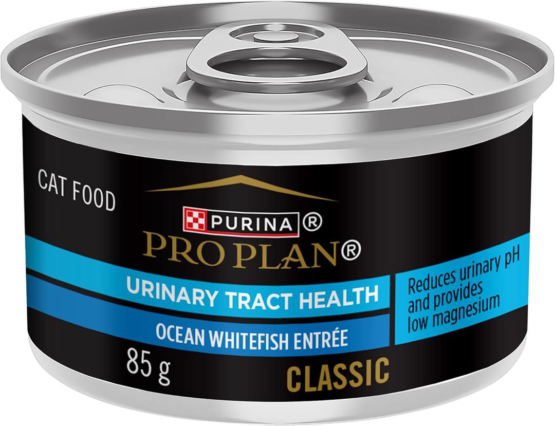 Purina Pro Plan Urinary Tract Cat Food Wet Pate, Urinary Tract Health Ocean Whitefish Entree - (Pack of 24) 3 oz. Pull-Top Cans By NOV 2027