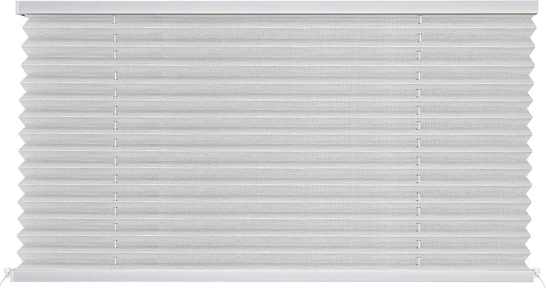 RV Blinds Shades for Camper Window,RV Shades Pleated Camper Blinds for Travel Trailer Motor Coach Motorhome Window-62 W x 32" L,Gray