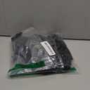 Yunlly 20 Pcs Extra Large Satin Scrunchies Extra Long Silk Hair Tie Elastic Non Slip Ponytail Holders Stylish Hair Accessories for Women Thick Curly, Natural and Dreadlock, Black