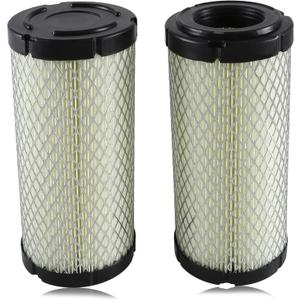 2PCS Air Filters, Engine Air Intake Filter Elements Compatible with Kawasaki Mule 11013-1290, WIX 46449, John Deere M113621, Donaldson P822686 Replace#: 11013-1290 11013-7029 11013-7048