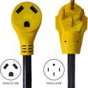 RV Power Adapter Camper Cord-50amp Male to 30amp Female,12 Inch 10/3 STW NEMA14-50P 50 Amp Male Plug to TT-30R 30 Amp Female Receptacle,Rated for 30A/125V(CR5030)